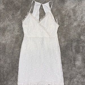 White Lace Mini Dress